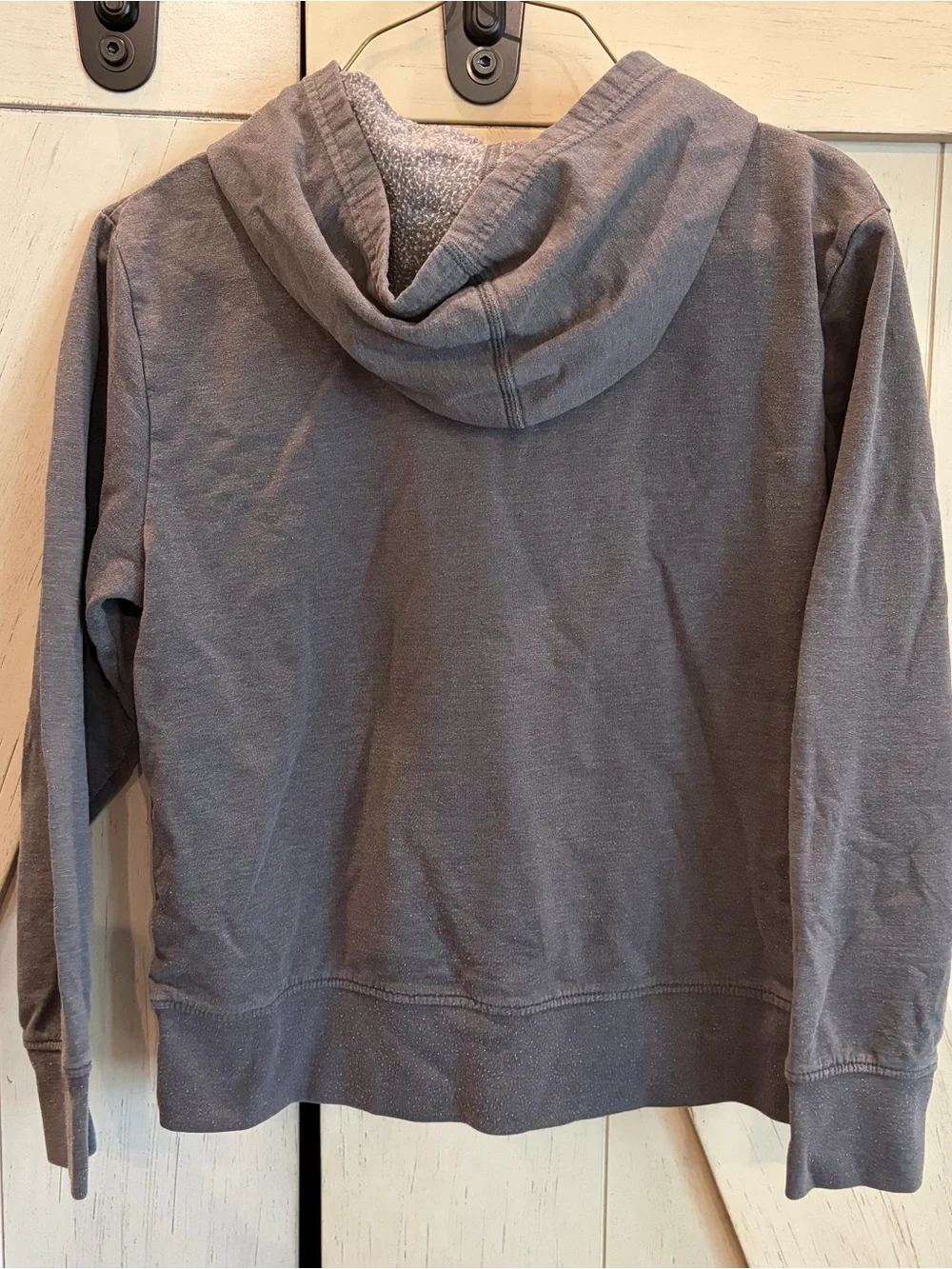 Patagonia Men's Zip-Up Hoodie in Charcoal with Blue Accent Logo